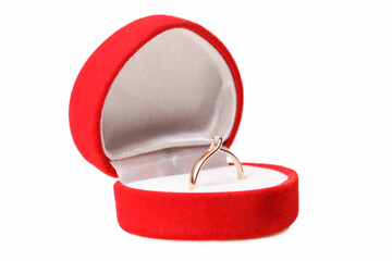 Engagement ring from the combined gold with diamond
