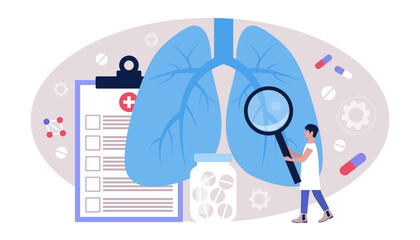 Pulmonology concept