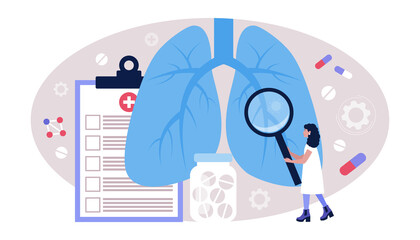 Pulmonology concept