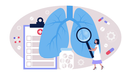 Pulmonology concept