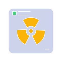 Radioactive symbol icon