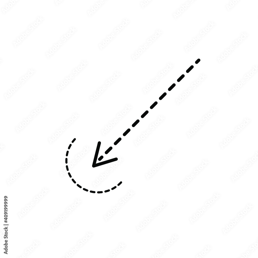 Poster arrows in trendy flat style isolated on background drink arrow icon page symbol for your website des
