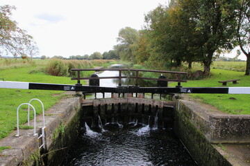 Canal lock gates