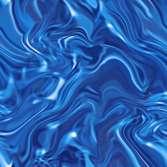Obraz premium Abstract digital painting, blue fantastic background for wallpapers, posters, cards, invitations, websites. Color glass seamless texture with liquid marble effect illustration