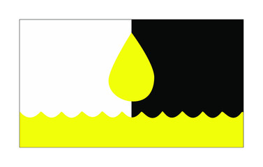 Vector illustration of flat Urolagnia pride flag on white background. A symbol of the urine fetish community.