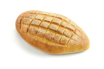 Corn bread  on a white background.