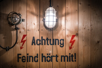 Attention Friend or Foe Achtung Feind hört mit sign in German ww2 Second World War communications...