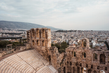 Fototapeta na wymiar Dyonisus theatre in Athens 