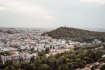 Fototapeta na wymiar panorama of the Athens Greece