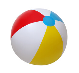 Beach ball on white