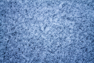 The texture of the snow surface