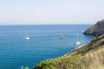 view of the sea from the sea