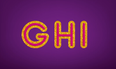 Glam Glitter Alphabet