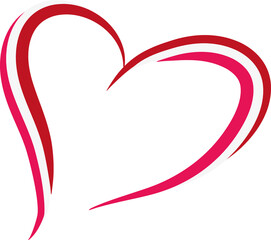 Herz - Symbol der Liebe und Zuneigung, alles Gute zum Valentinstag, den Jahrestag feiern und Liebe zeigen