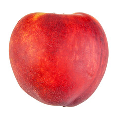 Fresh and ripe nectarine isolated on a white background. View from another angle in the portfolio.