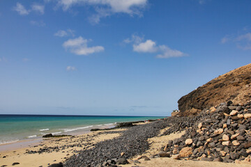 Fototapeta na wymiar Strand auf der Kanarischen Insel Fuerteventura