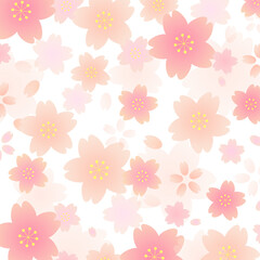 桜・春のナチュラルデザインパターン
