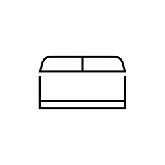 Ice cream Fridge icon. Household equipment vector illustration.