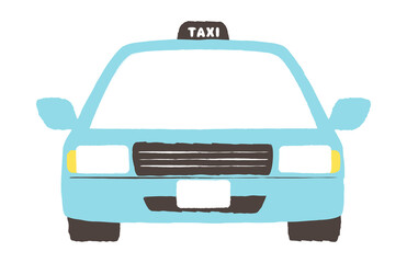 simple illustration of blue car