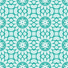 Summer vector seamless pattern. Beautiful green ornament