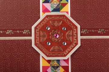 Korean traditional new year gift money envelope pattern.
