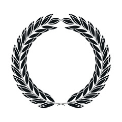 icon laurel wreath, spotrs design - original illustration