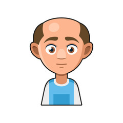 Cute Young Man Avatar Character. Cartoon Style Userpic Icon. Vector