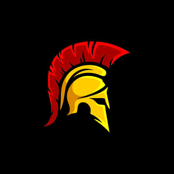 spartan warrior helmet logo