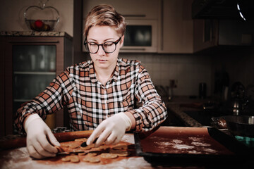 homemade gingerbread for valentine's day.