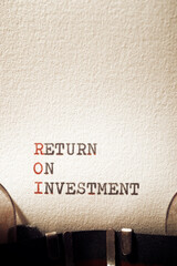 Return on investment