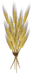 Golden Wheat Grass Country Rustic Bouquet