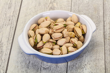 Pistachio nuts heap