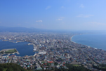函館山からの函館の眺め