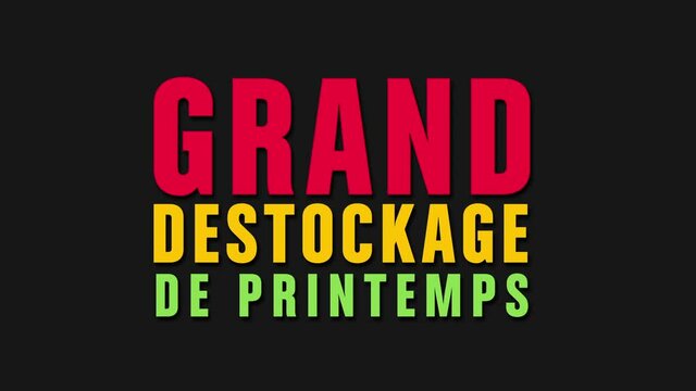 grand destockage de printemps