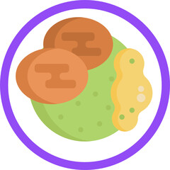 English Food Icon. Food Icon. Vector Illustration