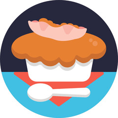 English Food Icon. Food Icon. Vector Illustration