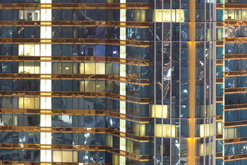 Fototapeta na wymiar Pattern of Windows office buildings
