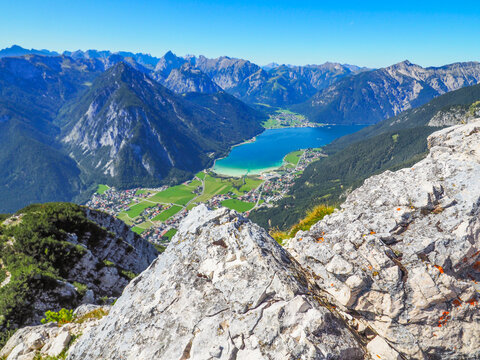 Blick vom Ebner Joch auf den Achensee - Tirol
