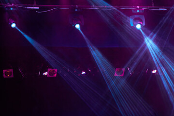 LED lighting equipment, LED forstage professional lighting device colored. Led lights for  disco