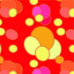 Red seamless pattern wallpaper eps vector file for textile and fabric print kids clothes design bright 