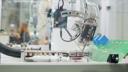 Automated robotic equipment at work