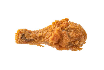 Fried chicken isolated white background