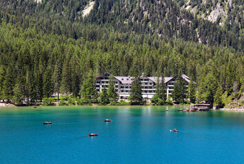 Lake Braies in the Italian Dolomites