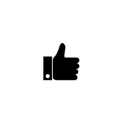 Thumbs up sketch icon for web and mobile. Hand drawn vector black icon on white background.