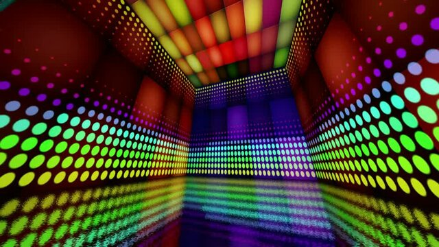 COLORFUL pattern 3D triangle abstract background texture colorful abstract background Equalizer disco neon animated led stage