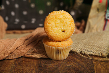 cupcakes on a white background. Baking 