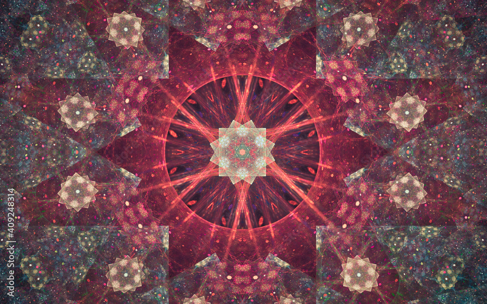 Fototapete abstract illustration background image patterns in the form of lines and geometric shapes intersecti