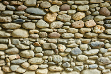 Background texture of a stone wall photo. Natural stone wall texture for the background. Old brick texture