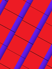 red and blue tiles