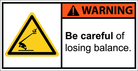 Beware of the cable car lifts in balance,Warning Sign